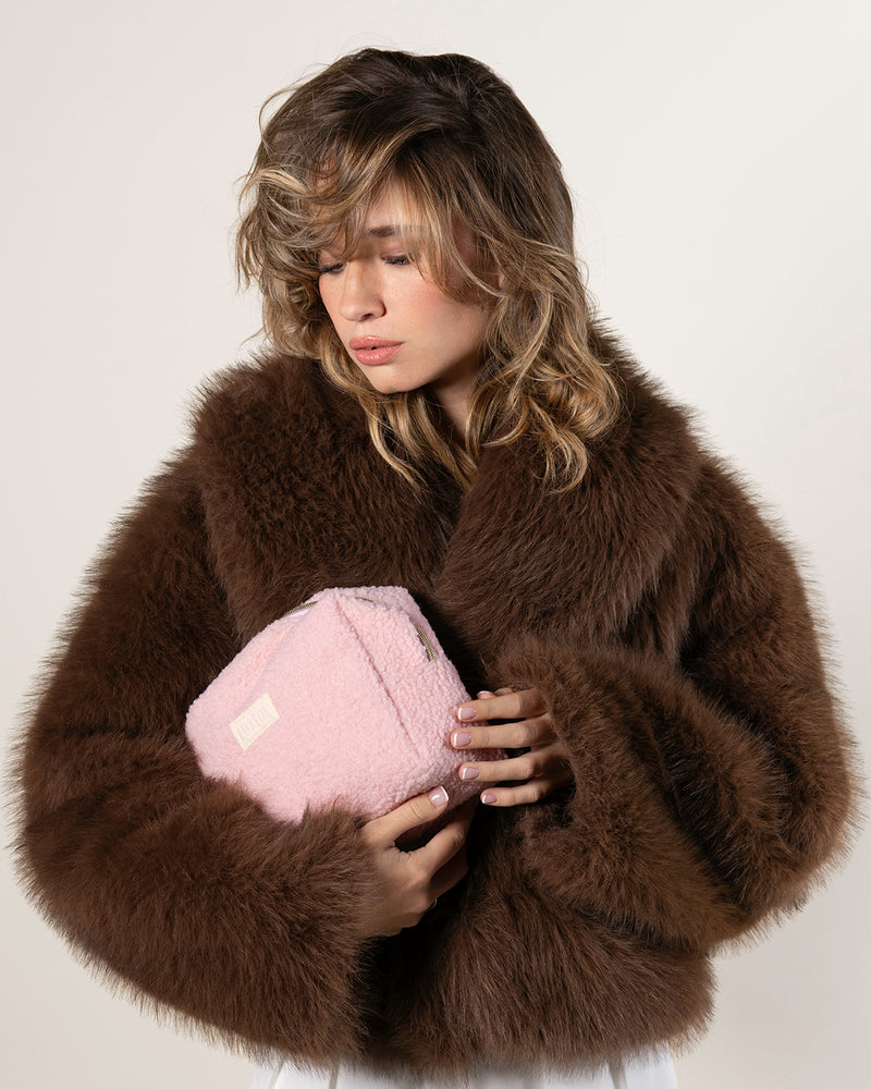 Trousse bouclette rose