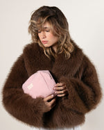 Trousse bouclette rose