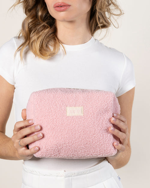 Trousse bouclette rose